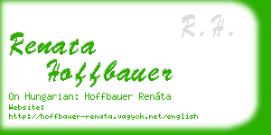 renata hoffbauer business card