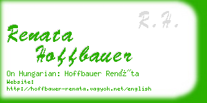 renata hoffbauer business card
